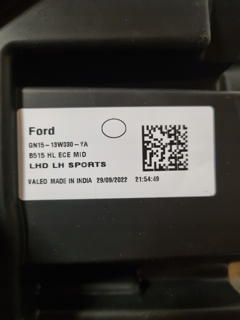 фото №2, Фара лампа ford ecosport lift czarna