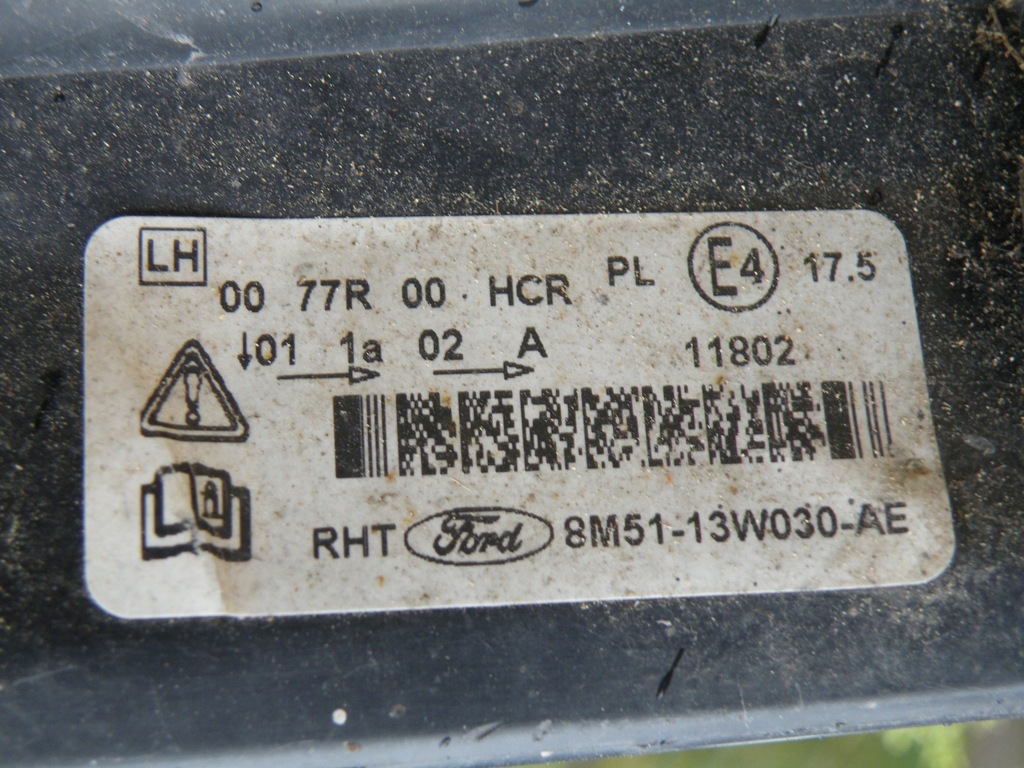 фото №10, Ford focus 2 mk2 ii lift лампа левая передняя фара левый перед светлый