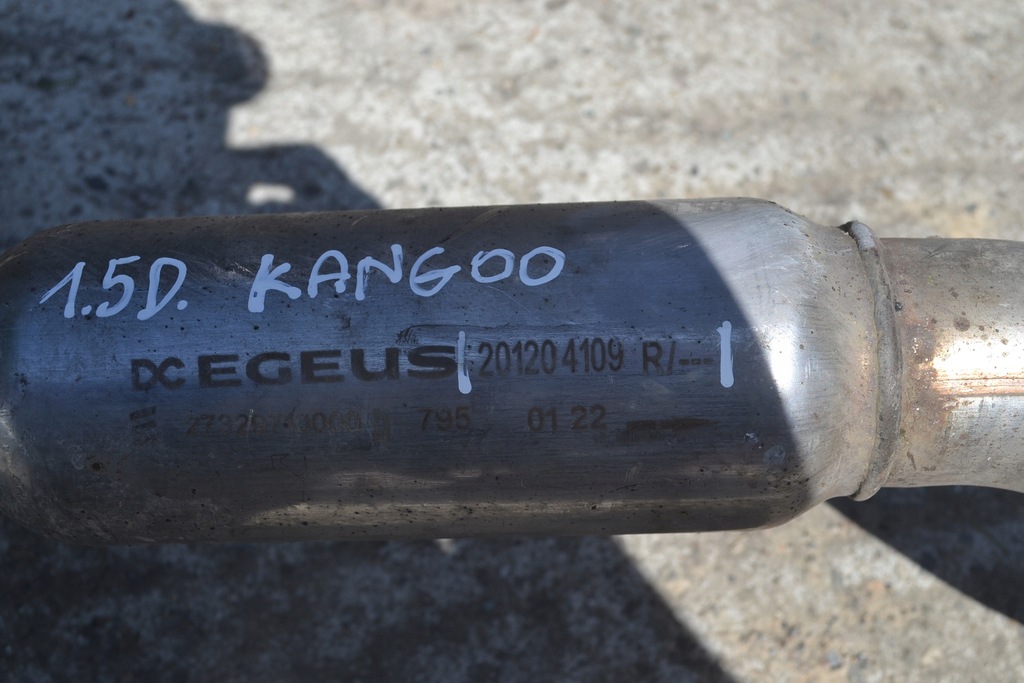 фото №3, Гаситель выхлоп труба renault kangoo iv 21r 1.5 dci