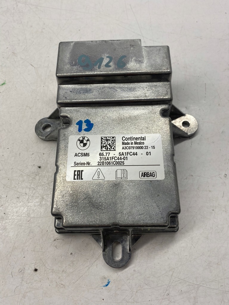 фото №1, Bmw модуль датчик подушок блок керування подушка безпеки 5a1fc44