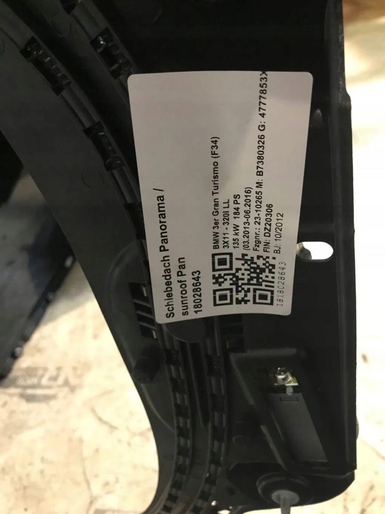 фото №11, Панорама крыша панорамный bmw 3 gt f34 серая шторка