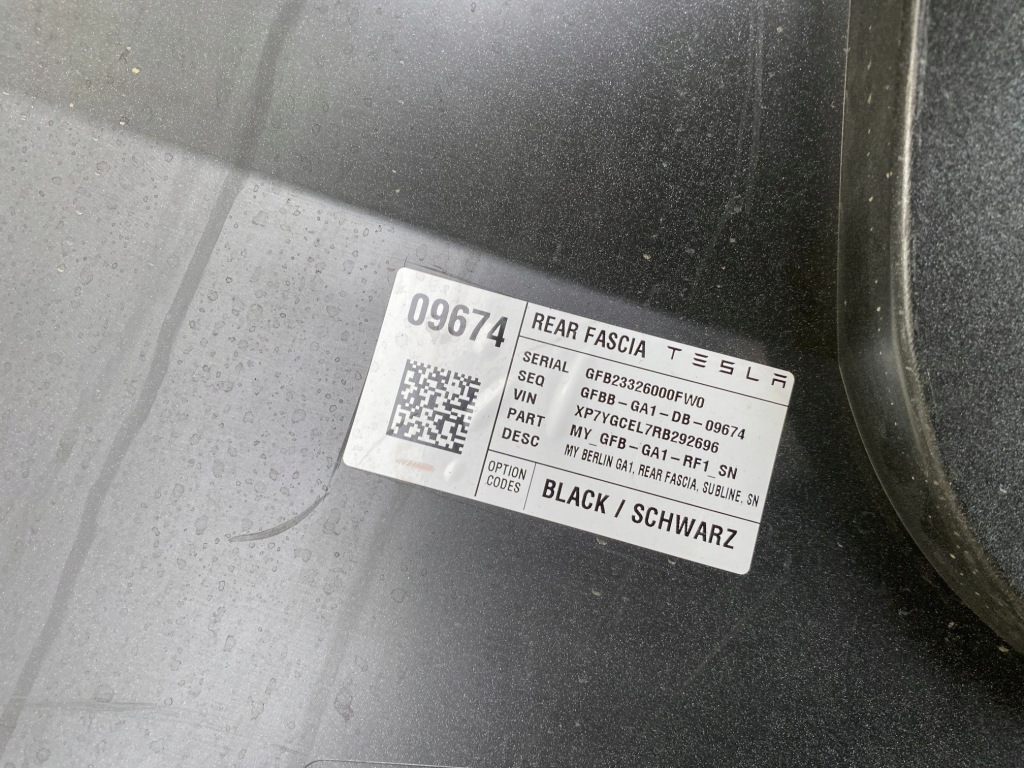 фото №15, Бампер задняя tesla model y задний задний 1494005-00-d