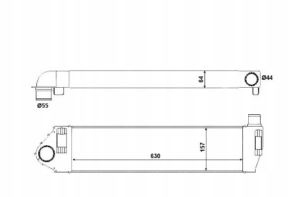 Интеркулер renault megane 2 1,9dci 2,0dci autom Цена