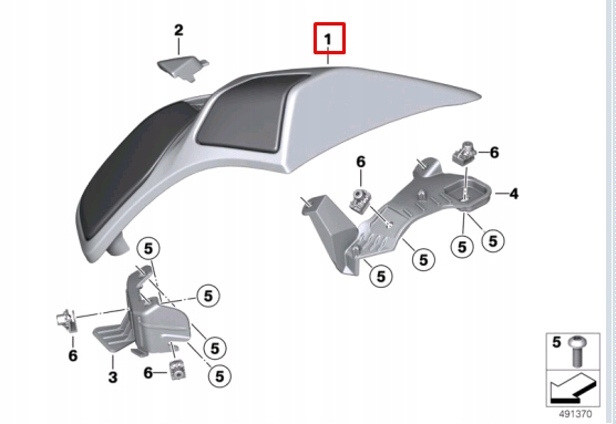 фото №12, Bmw k61 k 1600 bagger 0f51 захист динаміка заднього правого 46548358698