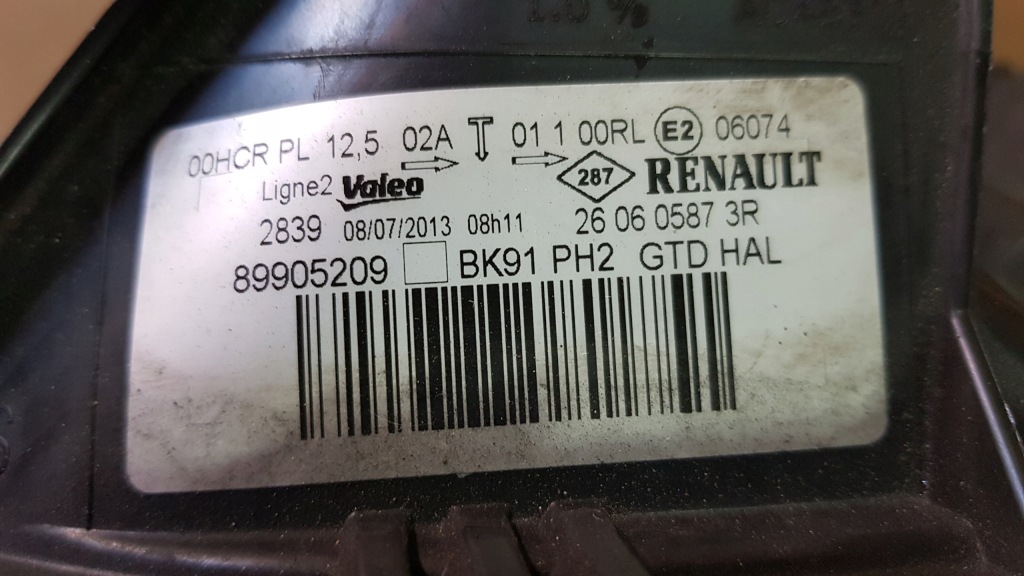 фото №5, Renault laguna iii lift led лампа ліва 89905209