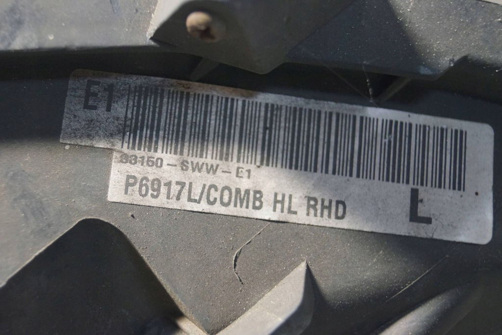 фото №16, Honda cr-v iii лампа левый перед ксенон uk s2364