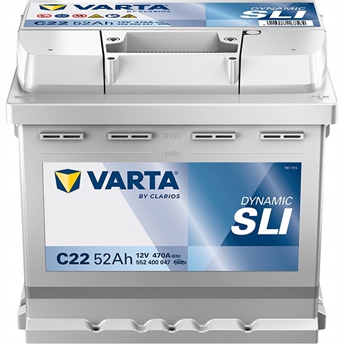 Купити Акумулятор автомобільний varta dynamic sli 52ah 470a c22 новий model