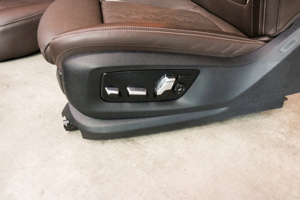 фото №12, Bmw g12 lci салон сиденья заднее сиденье обшивки nappa mokka массаж вентиляция