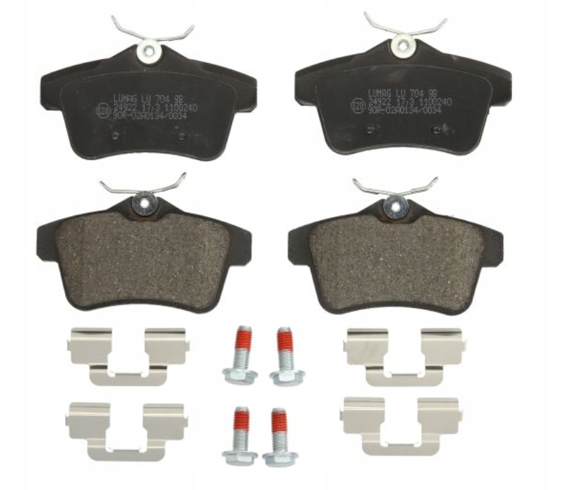 фото №1, Breck 24922 00 704 00 набір гальмівних колодок гальмівних, гальма дискові