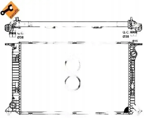 Купити Радіатор води 53064 nrf