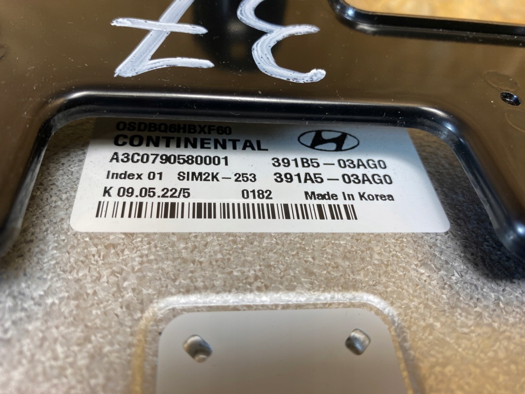 фото №10, Бортовой компьютер блок управления двигателя hyundai kona 1.6h 391b5-03ag0 391b1-03ag0