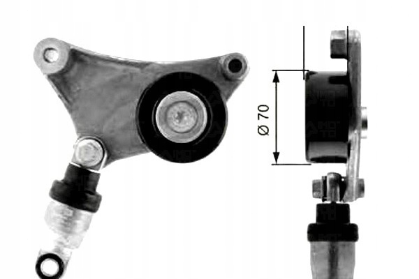 Gates ролик натяжителя ремень клиновой 1662028011 1 Цена