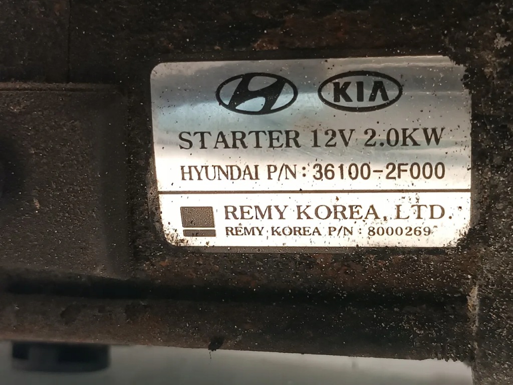 Hyundai santa fe стартер 2.2 crdi 4x4 дизель 145kw 197 hp 36100-2f000 Зі Шроту