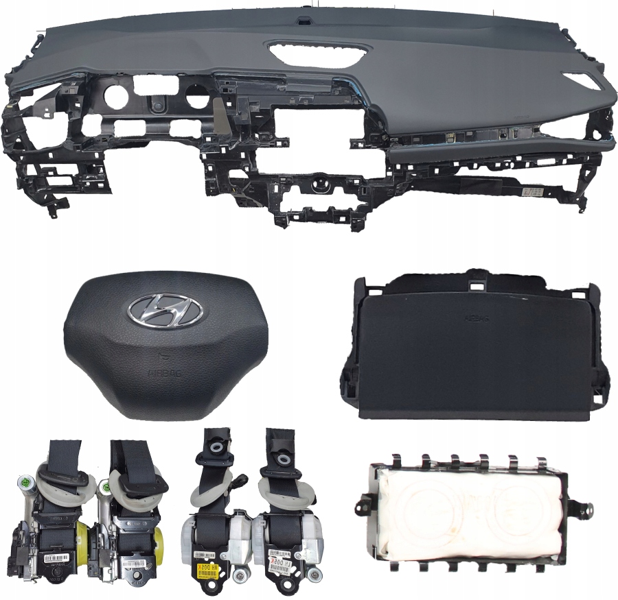 фото №1, Приборная панель консоль подушка безопасности ремни hyundai ioniq