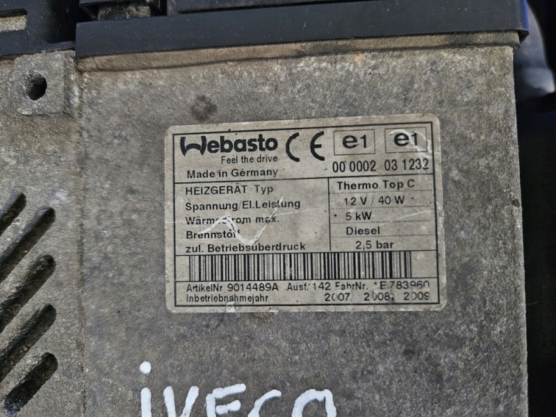 фото №6, Обігрівач стояночний webasto iveco daily iii 3.0 hpi
