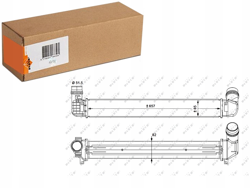 фото №1, Интеркулер радиатор воздуха впускной renault fluence 1.5d 1.6