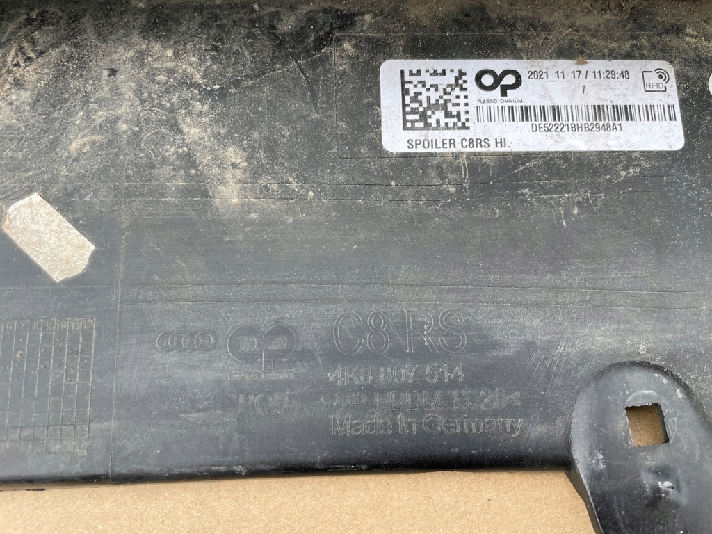 фото №6, Дифузор спойлер audi rs6 c8 4k idealny оригінал