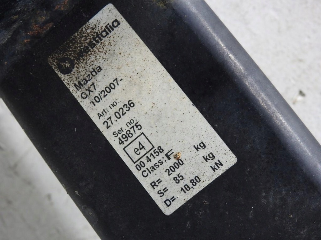 фото №6, Hak буксирувальний mazda cx-7