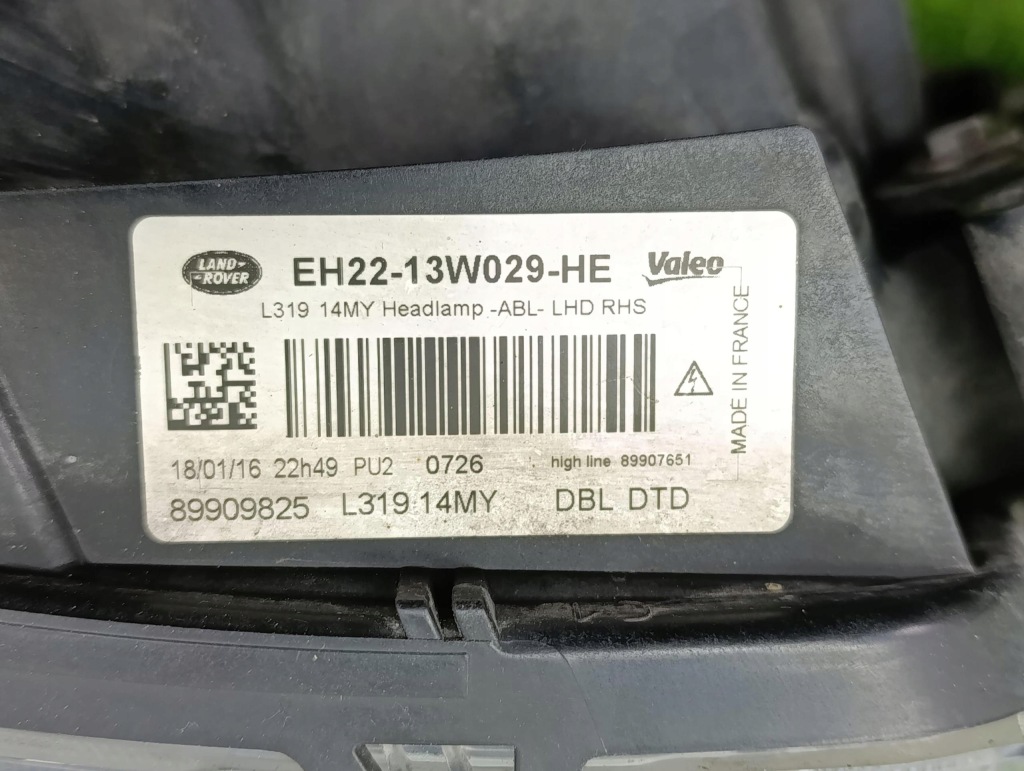 Land rover discovery iv l319 рестайлинг  фара правый  перед передняя ксенон led европа с Разборки