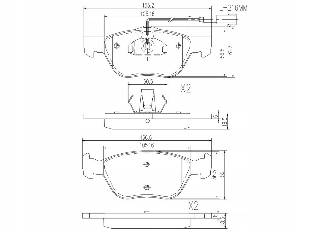 фото №2, Fast ft29058 набір гальмівних колодок гальмівних, гальма дискові