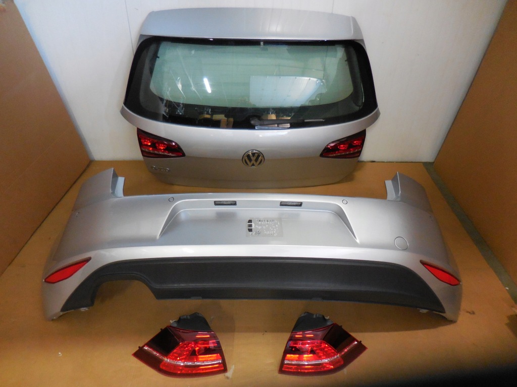 фото №1, Vw golf vii gtd kompletny задня кришка багажника бампер la7w