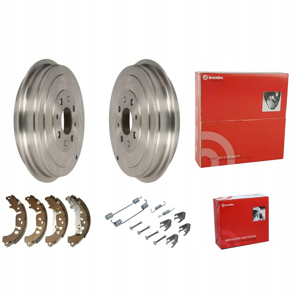 фото №1, 2× brembo 14.a855.10 барабан гальмівний + 2 інше produkty