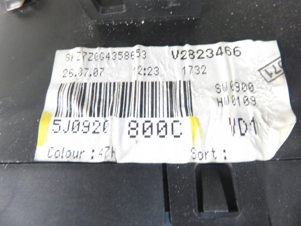 фото №7, Лічильник skoda roomster praktik 1.4 tdi 5j0920800c