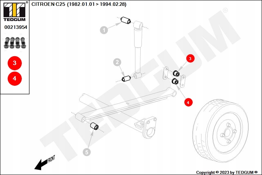 фото №9, Tedgum 00213954 подшипниковый узел, рессора рессорный