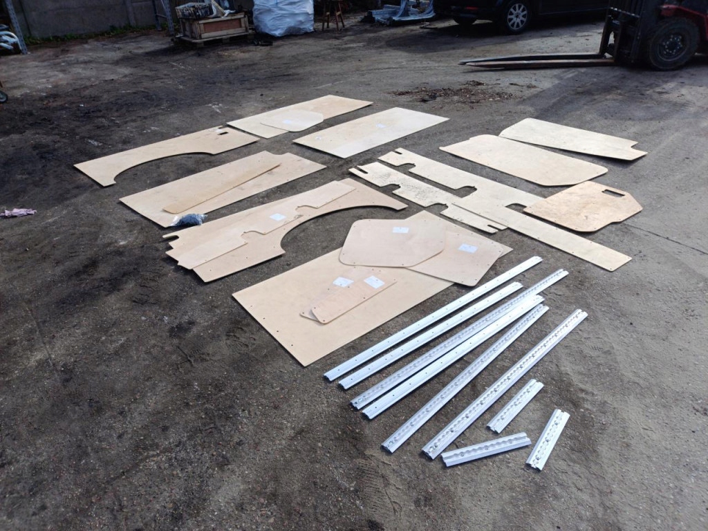 Купити Vw crafter 2 man tge оббивка обшивка кузов підлога комплект