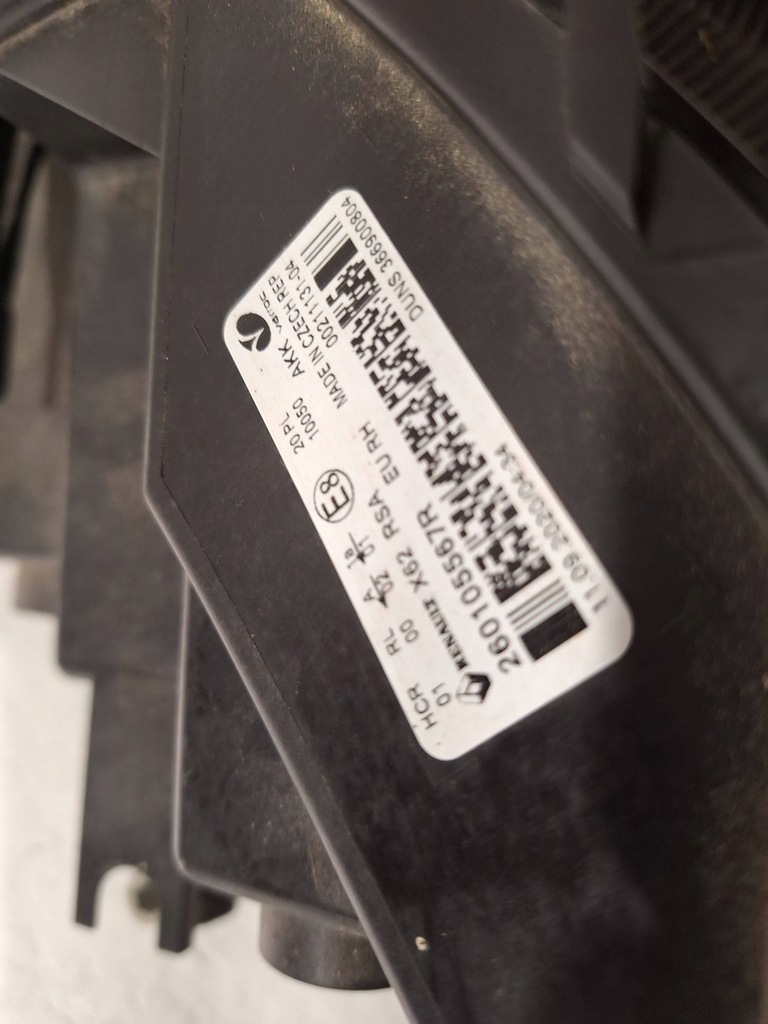 фото №7, Лампа перед правая 260105567r renault master iii iv movano b lift 19-