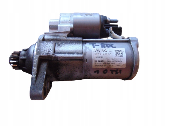 фото №1, Стартер vw t-roc 1.0tsi 02z911022c