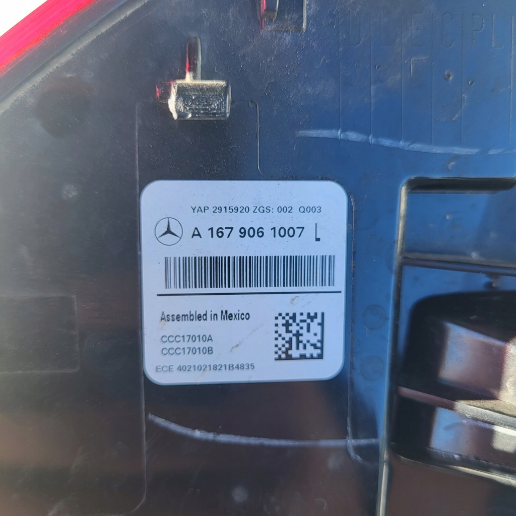 фото №9, Лампа задняя левая mercedes gle w167 a1679061007