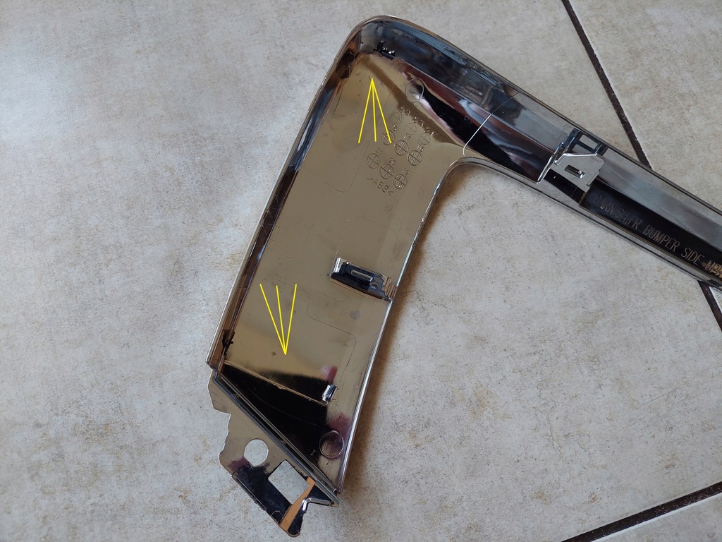 фото №8, Молдинг - хром бампера - правий - mitsubishi eclipse cross