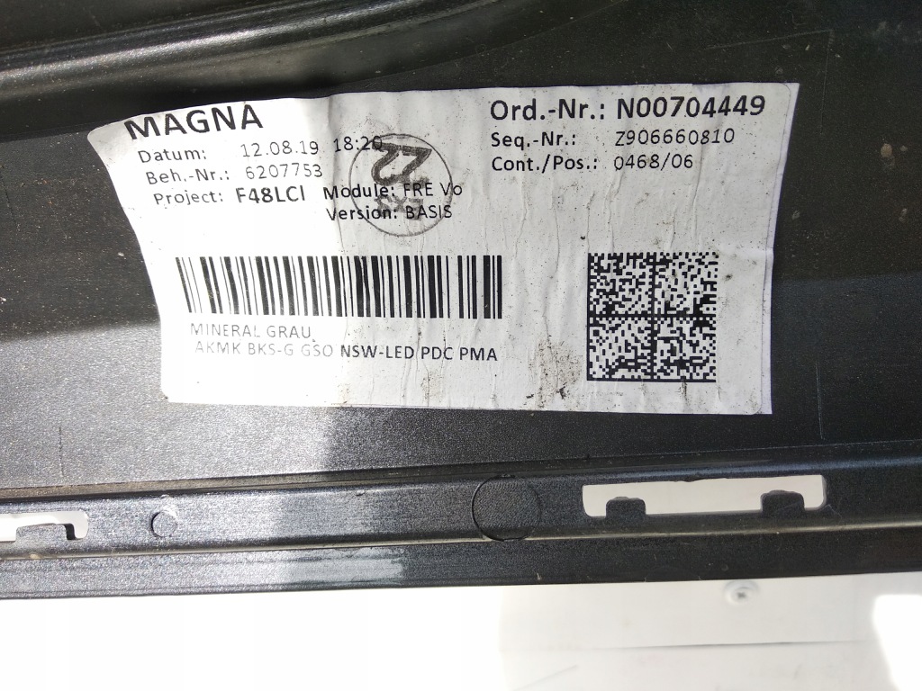 фото №12, Bmw x1 f48 lift бампер передний перед