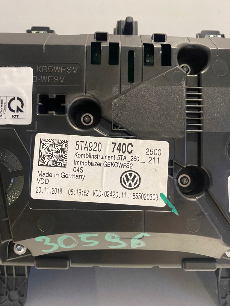 фото №7, Vw touran счетчик приборная панель механический 5ta920740c