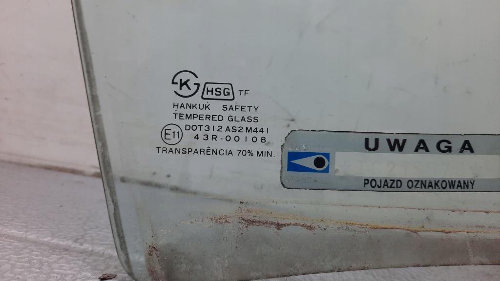 фото №2, Стекло дверь правая перед daewoo nexia 1.5b 96r