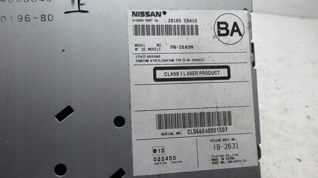 фото №6, Nissan pathfinder 28185eb410 радиопроигрыватель радио cd