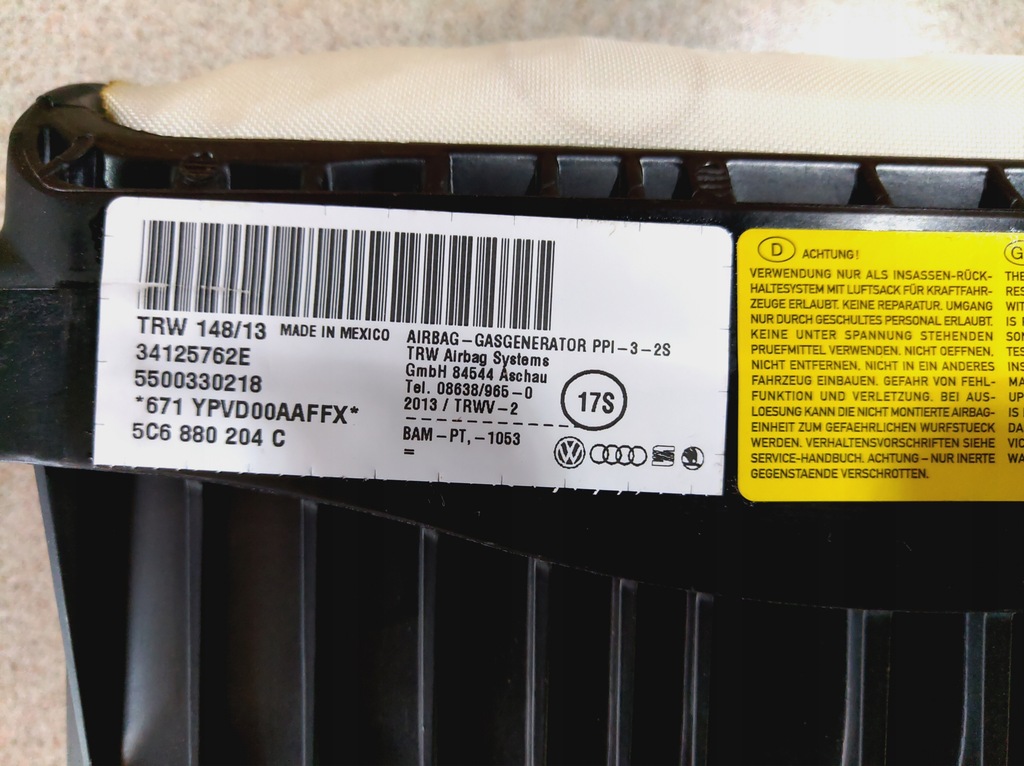 фото №7, Vw jetta подушка 5c6880204a 5c6880204c 8p4880202a