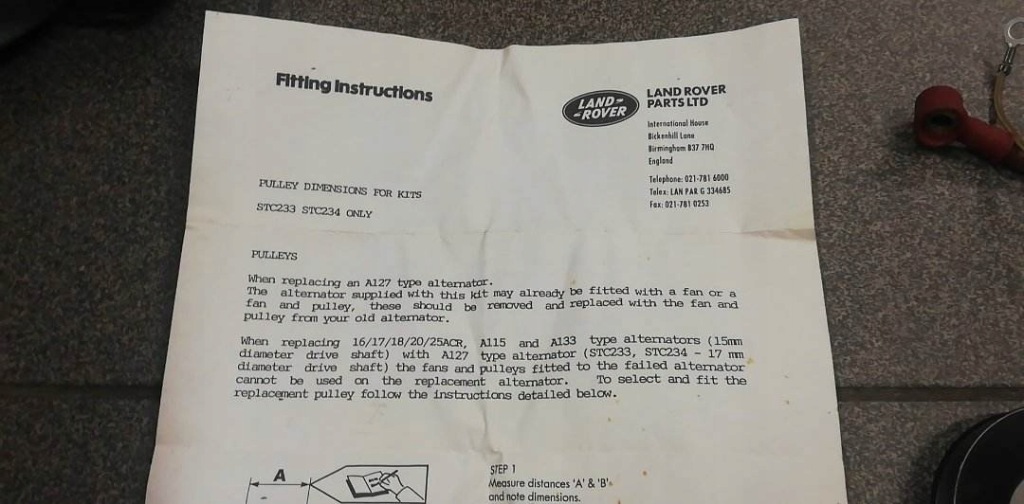 Land rover stc233 stc234 набор генератора Доставка