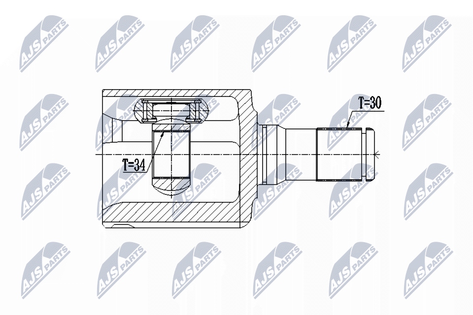фото №2, Npw-ch-043 nty шарнир jeep renegade 1.4t 17- /prz