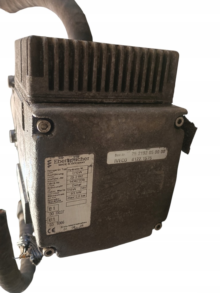 фото №9, Обігрівач стояночний webasto eberspaecher 10 iveco stralis оригінальний номер 252191050000