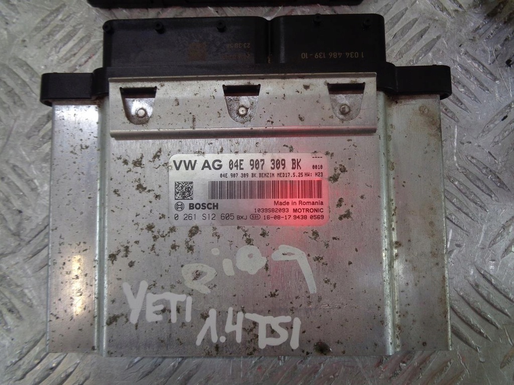 фото №10, Бортовий комп'ютер двигуна набір імобілайзер запуск skoda yeti 5l 1.4 tsi 2009- 04e907309bk