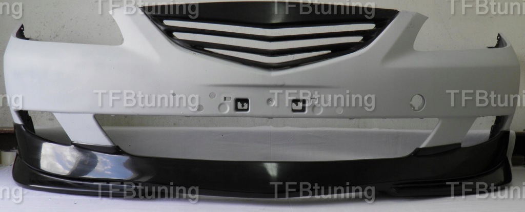 Спойлер накладка бампера перед mazda 6 2002-2005 tfb тюнінг Зі Шроту