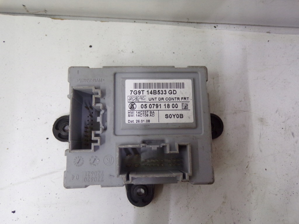 фото №1, Модуль блок управления дверь ford mondeo mk4 7g9t14b533gd