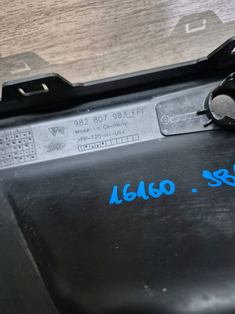 16160. porsche 982 дифузор спойлер бампер задній 982807983 Зі Шроту