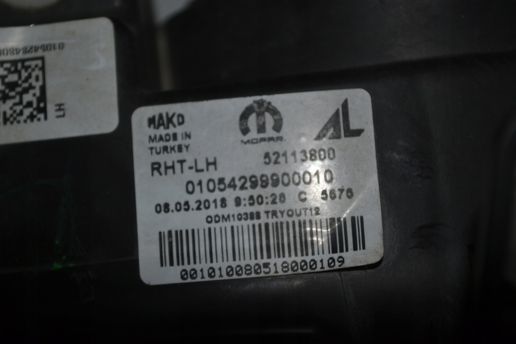 фото №9, Fiat tipo левый фара лампа левая перед передняя 01053299800010