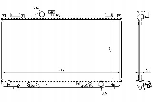 Купить Nissens радиатор двигателя lexus is 1 is sportcross