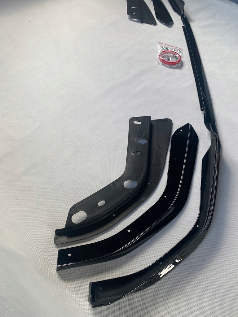 фото №13, Накладка бампера спліттер bmw g20 g21 чорний блиск