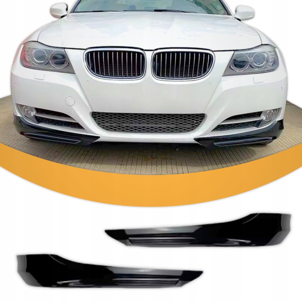 фото №10, Флапи накладка бампера bmw e90 e91 polift спойлер чорний блиск спліттер