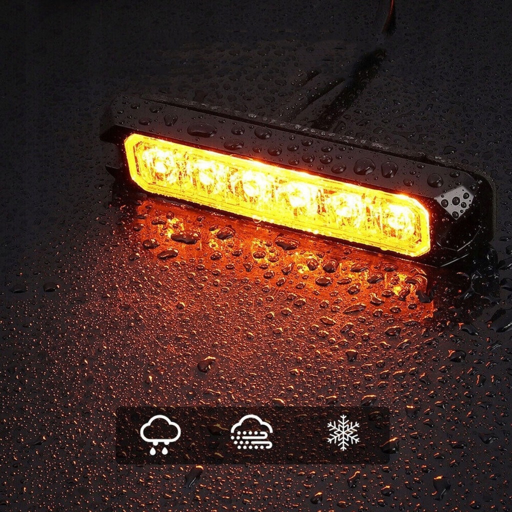 Купити 4x фари попереджувальні stroboskop pomoc евакуатор led 12v водонепроникний ip67